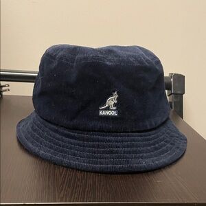 Kangol Dark Blue Corduroy Bucket Hat